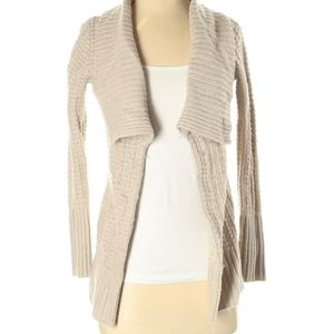Banana Republic XS Cardigan Cableknit Beige Khaki